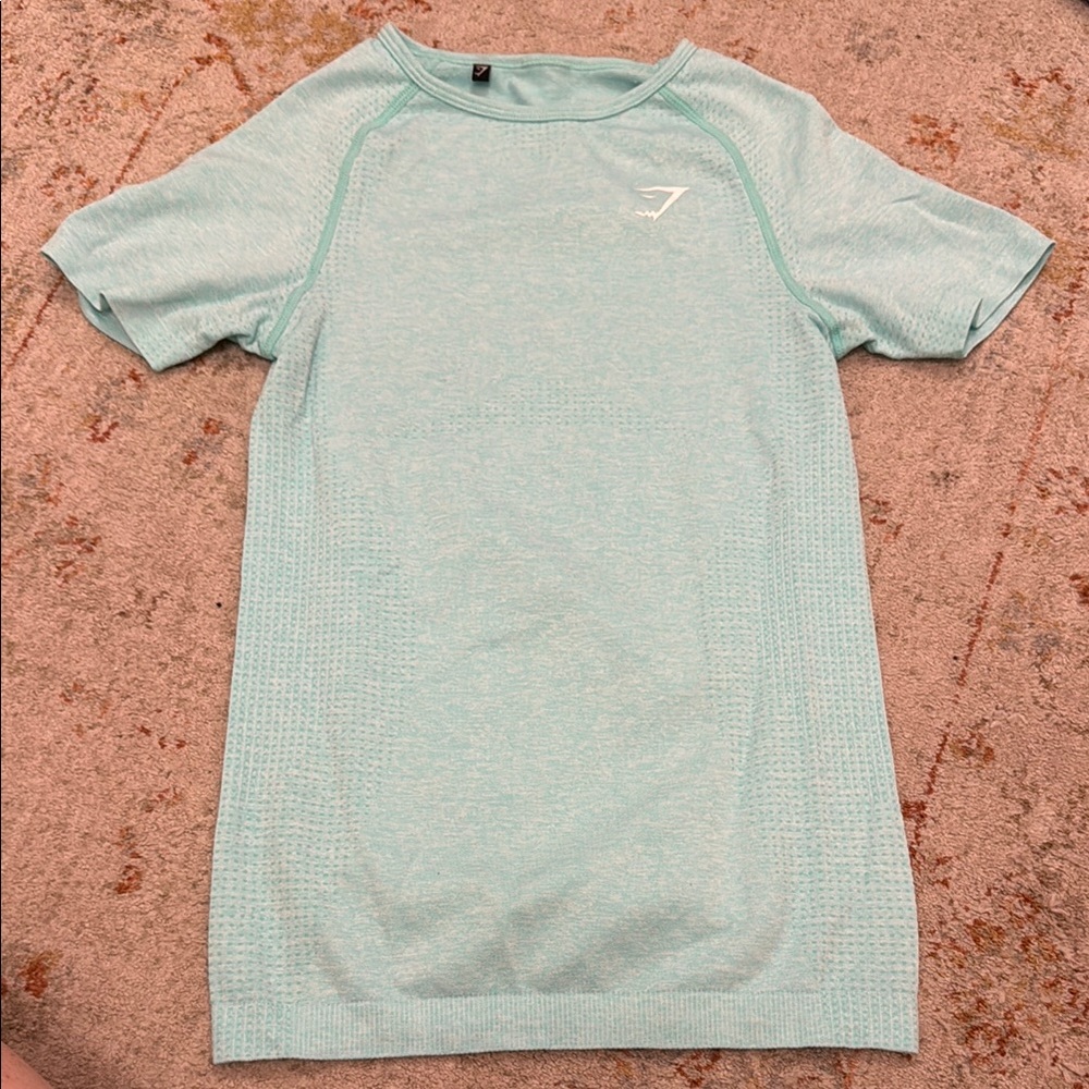 Gymshark Aqua/Mint Short Sleeve Tee
